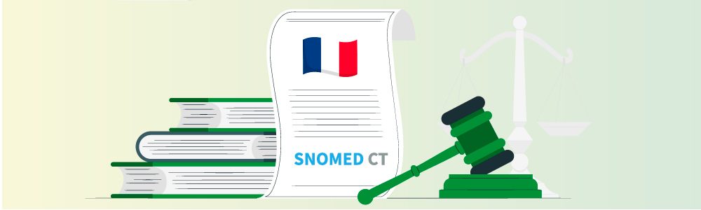 Bannière illustrant la France qui adopte SNOMED CT